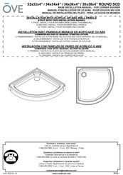 OVE ROUND SCD 34x34x4 Manual De Instalación