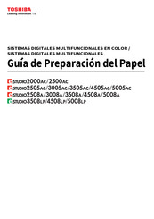 Toshiba e-STUDIO 2008A Guía De Preparación Del Papel