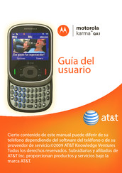 Motorola Karma QA1 Guia Del Usuario