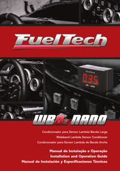 FuelTech WB-O2 Nano Manual De Instalación Y Especificaciones Técnicas