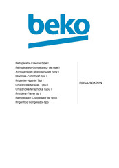 Beko RDSA280K20W Manual De Instrucciones