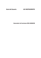 AD Instruments AD8603B Guia Del Usuario