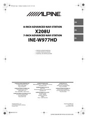 Alpine X208U Manual De Instalación