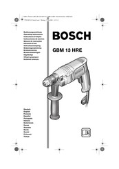 Bosch GBM 13 HRE Instrucciones De Servicio