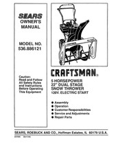 Sears CRAFTSMAN 536.886121 Manual De Instrucciones