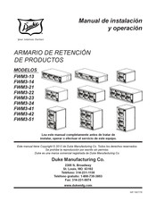 Duke FWM3-41 Manual De Instalación Y Operación