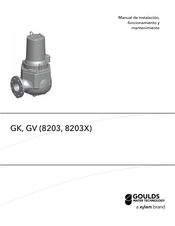 Xylem GOULDS GV 8203X Manual De Instalación, Funcionamiento Y Mantenimiento