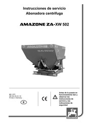 Amazone ZA-XW 502 Instrucciones De Servicio