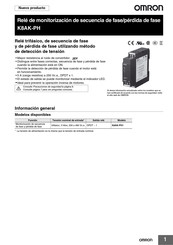 Omron K8AK-PH Manual De Instrucciones