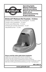 Petsafe Drinkwell Platinum Manual De Funcionamiento