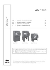 Jotul F 105 R Serie Manual De Instrucciones Para Instalación