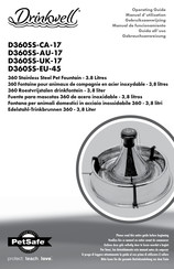 Petsafe Drinkwell D360SS-CA-17 Manual De Funcionamiento