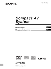 Sony DAV-EA20 Manual De Instrucciones