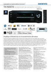 Onkyo TX-NR474 Manual Del Usario