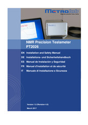 Metrolab PT2026 Manual De Instalación Y Seguridad