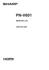 Sharp PN-V601 Manual Del Usuario