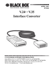 Black Box IC720A Manual Del Usuario