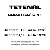 Tetenal COLORTEC C-41 Manual De Instrucciones