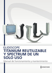 Verathon GLIDESCOPE Manual De Funcionamiento Y Mantenimiento