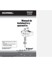 GORBEL G-Force Q2 Serie Manual De Instalación Y Operación