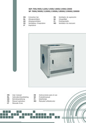 PLYMOVENT SIF-1900 Instrucciones Para El Uso