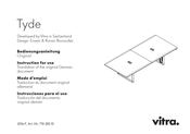 vitra. Tyde Instrucciones Para El Uso