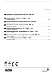 Johnson Controls YORK VIR 90A Instrucciones De Instalación