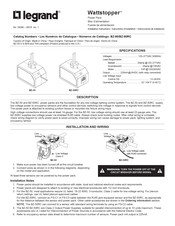 Legrand Wattstopper BZ-50 Manual De Instructions