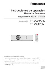 Panasonic PT-VW355N Instrucciones De Operación