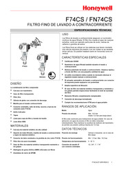 Honeywell F74CS Manual De Instrucciones