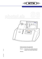 wtw photolab S6 Instrucciones De Operación