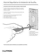 Lutron AuroRa Guía De Seguridad En La Instalación