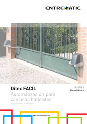 entrematic Ditec FACIL Serie Manual Tecnico