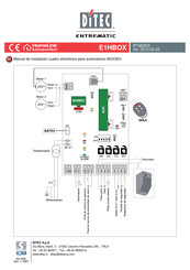 entrematic DITEC E1HBOX Manual De Instalación