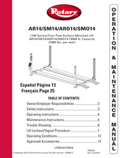 Rotary AR14 Manual De Operación Y Mantenimiento