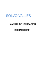 SOLVO VALLÉS IKP 6 Manual De Utilización