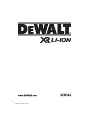 DeWalt XR Li-Ion DCM565 Traducido De Las Instrucciones Originales