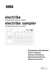 Korg electribe Manual De Usuario