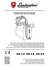 Lamborghini Caloreclima EM 3-E Manual Para La Instalacion Y El Mantenimento