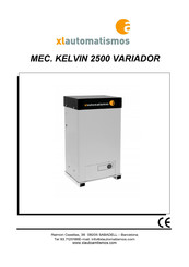 Xl Automatismos KELVIN 2500 Manual De Instrucciones