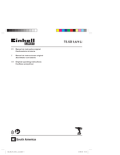 EINHELL Expert TE-SD 3,6/1 Li Manual De Instrucciones