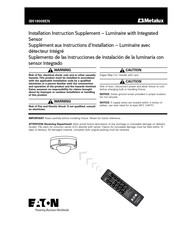 Eaton Metalux IB519008EN Suplemento De Las Instrucciones De Instalación