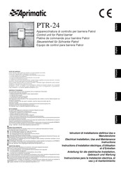 Aprimatic PTR-24 Instrucciones Para La Instalación Electrica, El Uso Y El Mantenimiento