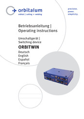 Orbitalum ORBITWIN Instrucciones De Operación