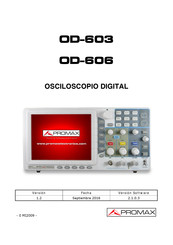 Promax OD-603 Manual De Instrucciones