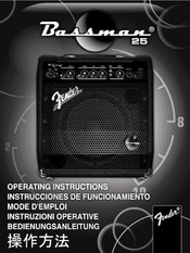 Fender Bassman 25 Instrucciones De Funcionamiento