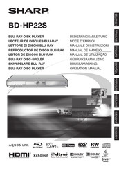 Sharp BD-HP22S Manual De Manejo