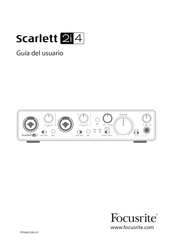 Focusrite Scarlett 2i4 Guia Del Usuario