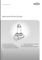 Wilo Drain STS 100 Serie Instrucciones De Instalación Y Funcionamiento