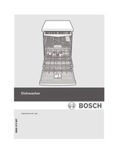 Bosch SGE63E06UC Instrucciones De Uso